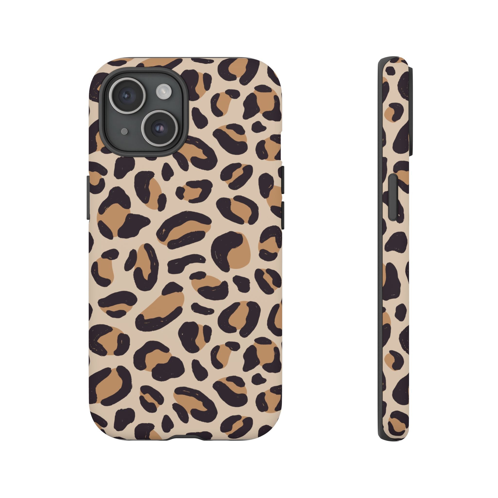 Leopard Print Tough Phone Case — Stylish Protective Phone Cover