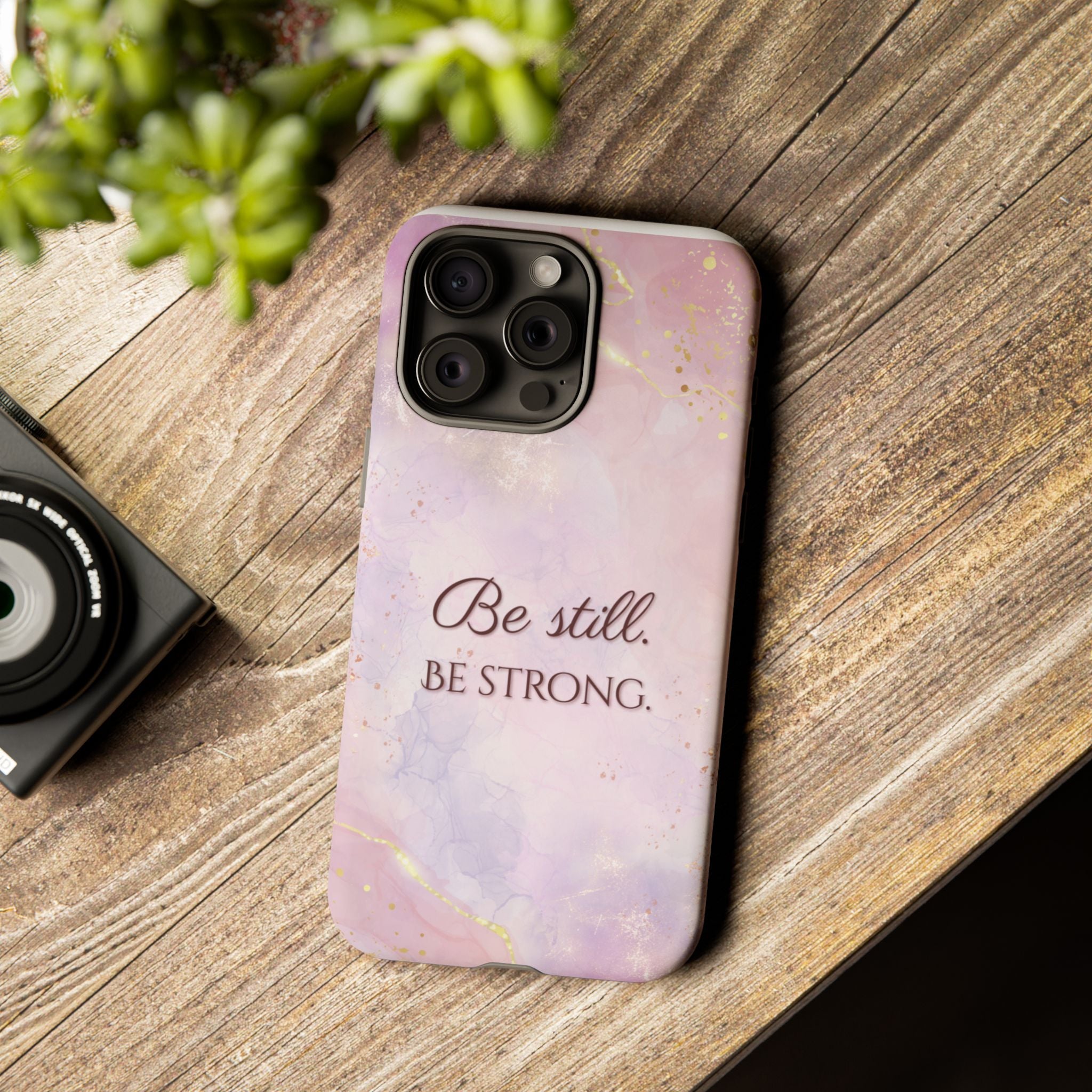 Be Still, Be Strong Marble Phone Case