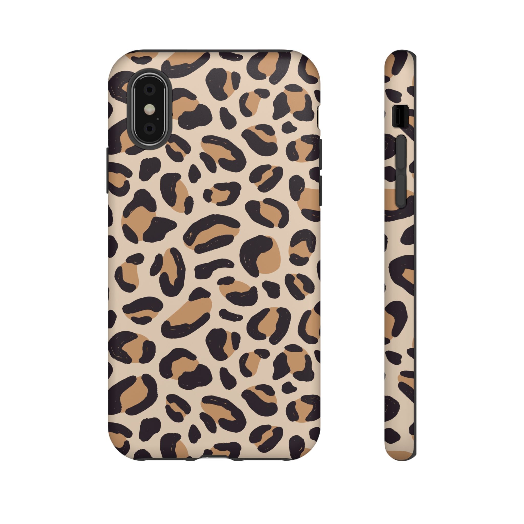 Leopard Print Tough Phone Case — Stylish Protective Phone Cover