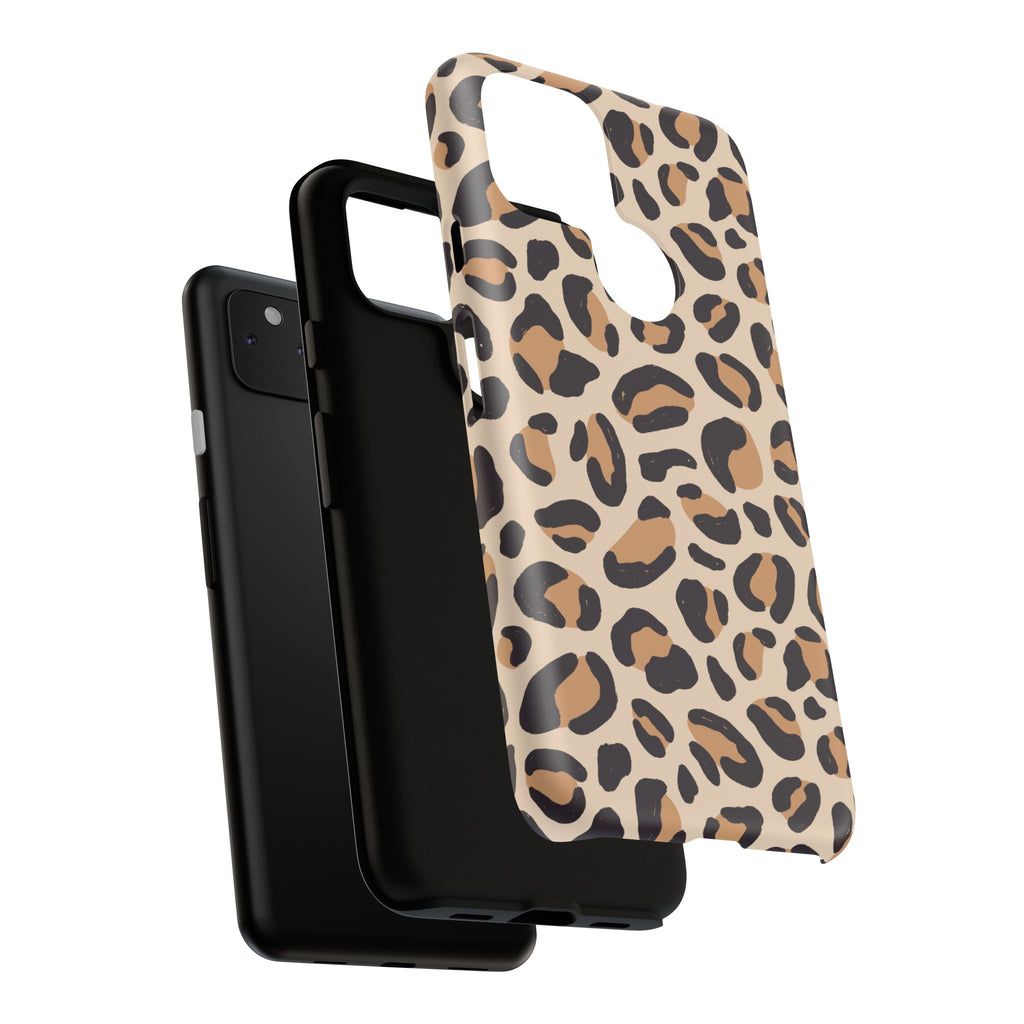 Leopard Print Tough Phone Case — Stylish Protective Phone Cover