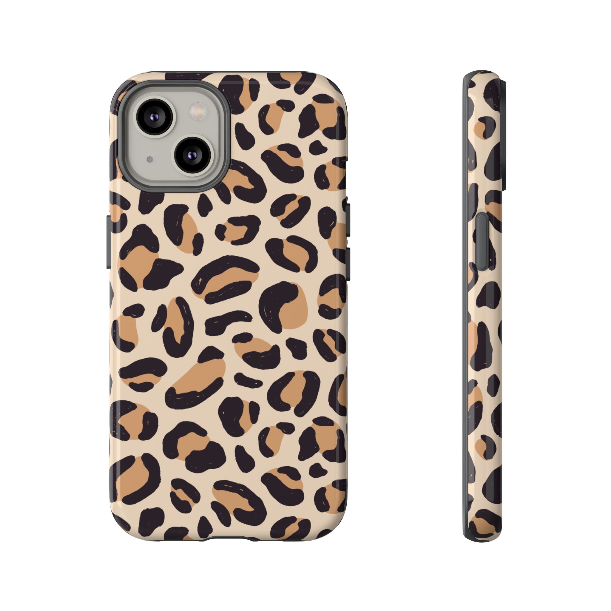 Leopard Print Tough Phone Case — Stylish Protective Phone Cover