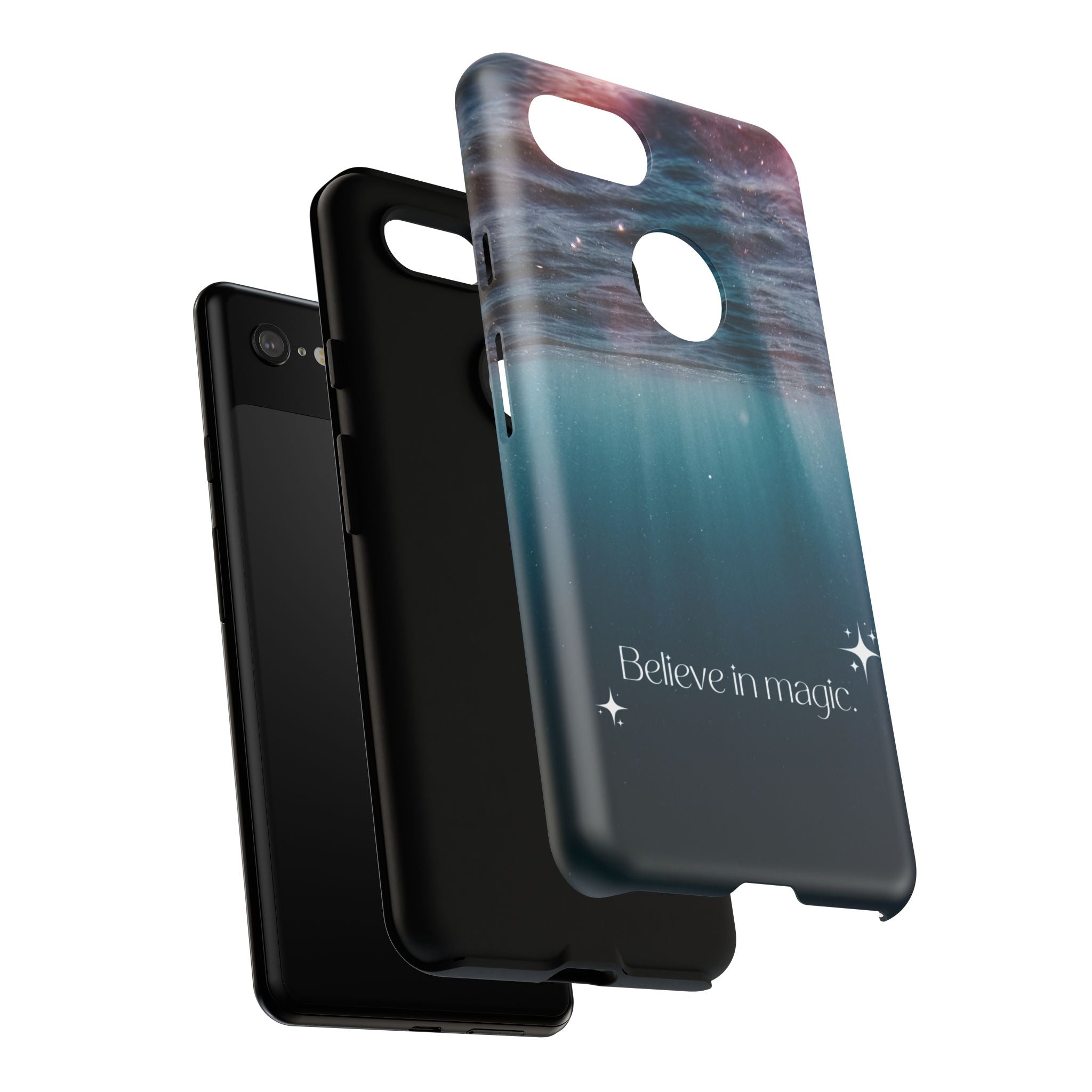 Believe in Magic Phone Case — Galaxy Ocean Phone Case