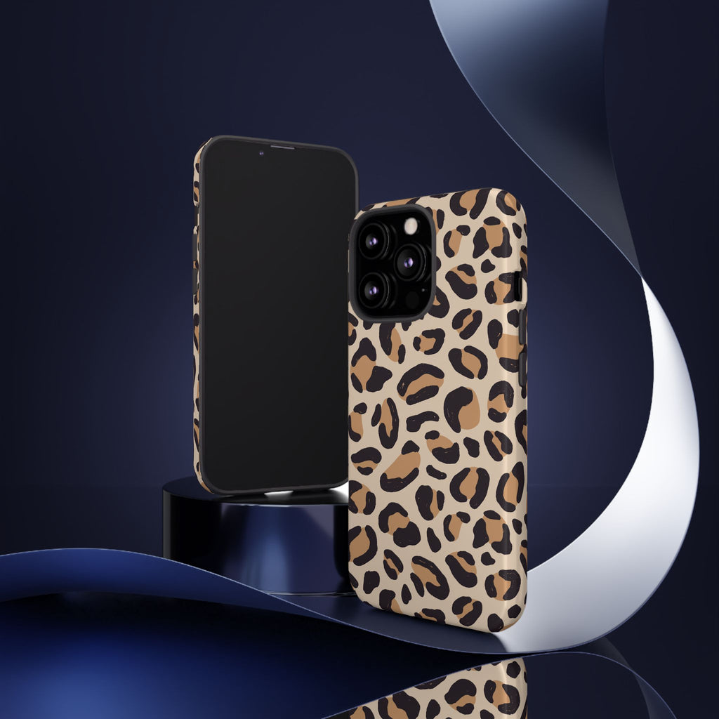 Leopard Print Tough Phone Case — Stylish Protective Phone Cover