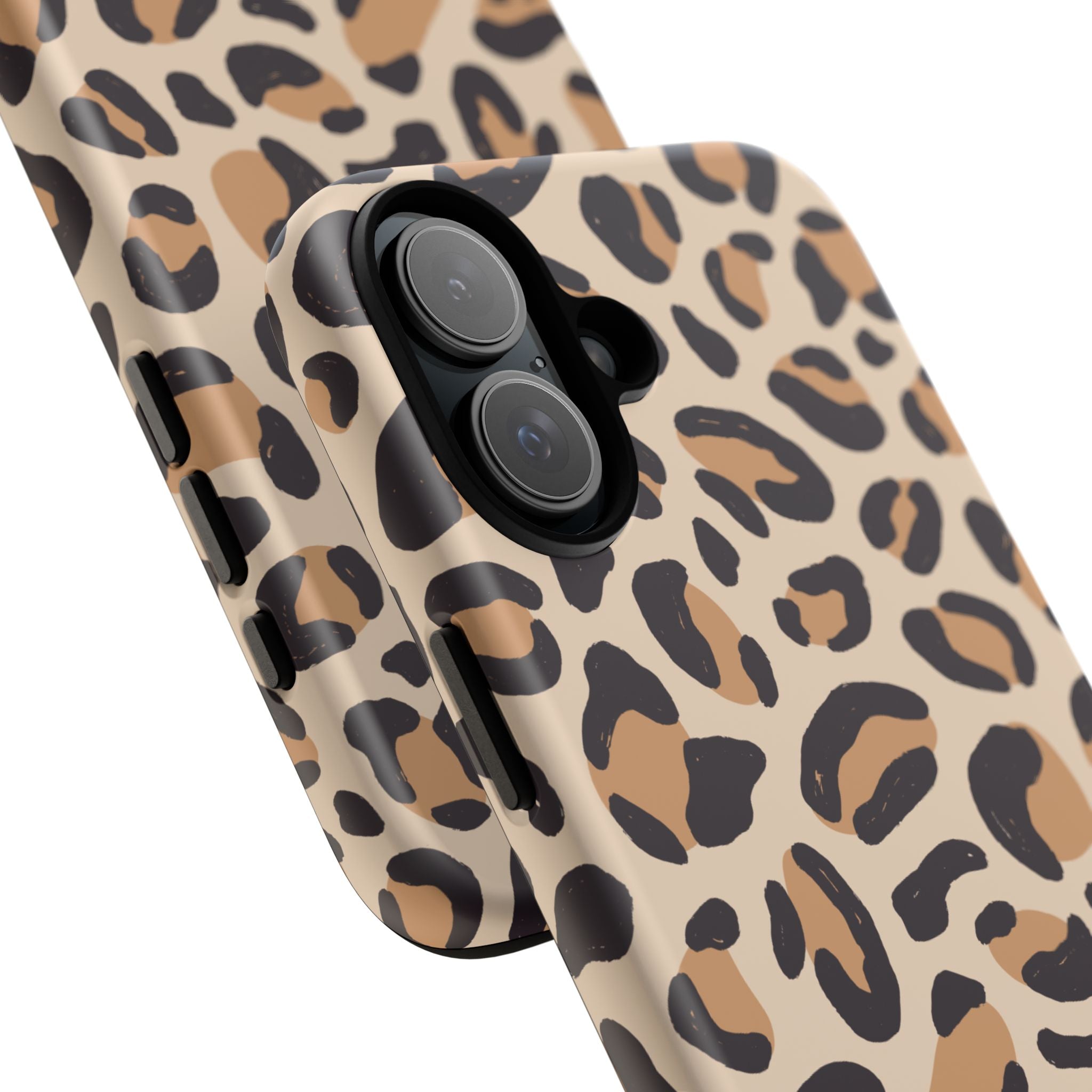 Leopard Print Tough Phone Case — Stylish Protective Phone Cover
