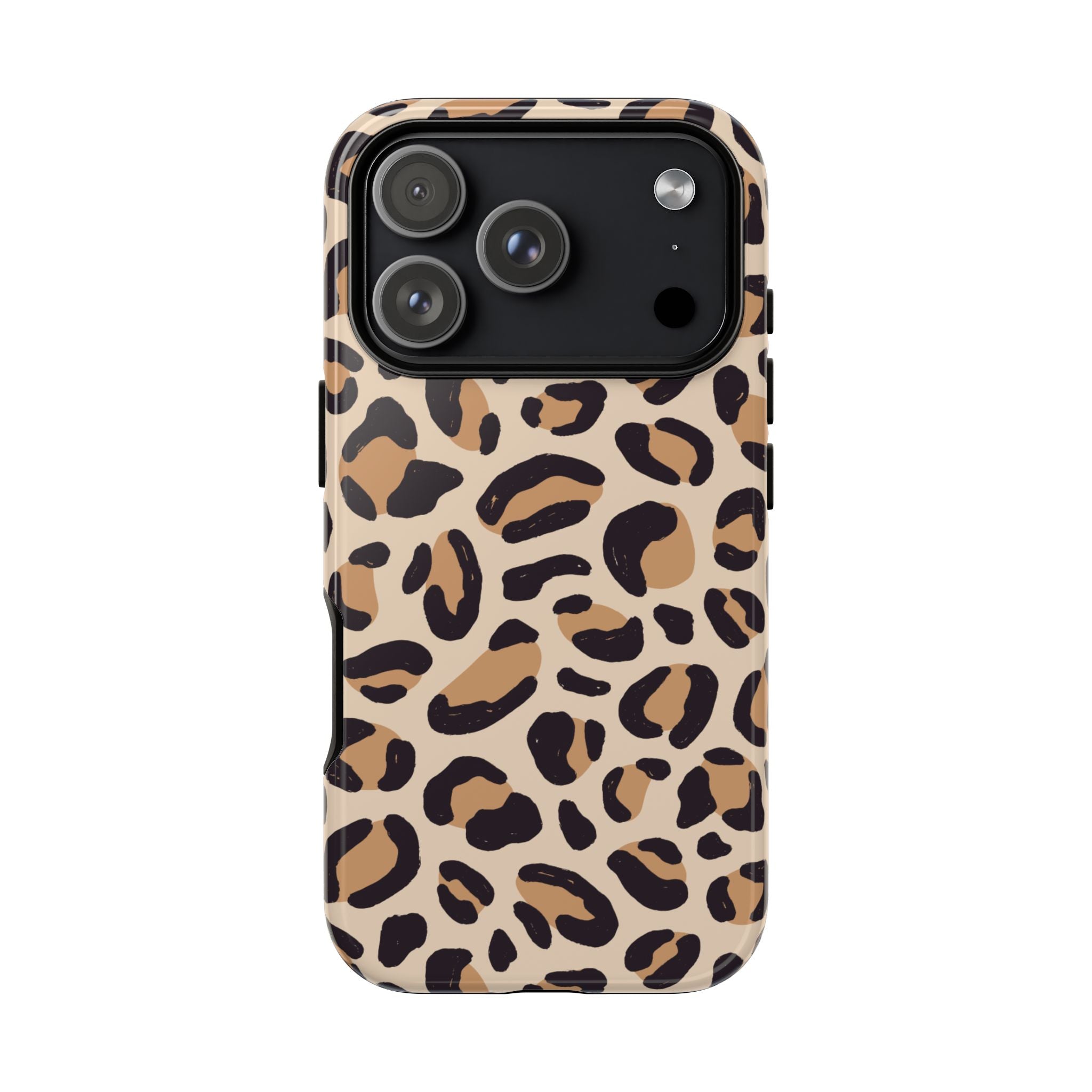 Leopard Print Tough Phone Case — Stylish Protective Phone Cover