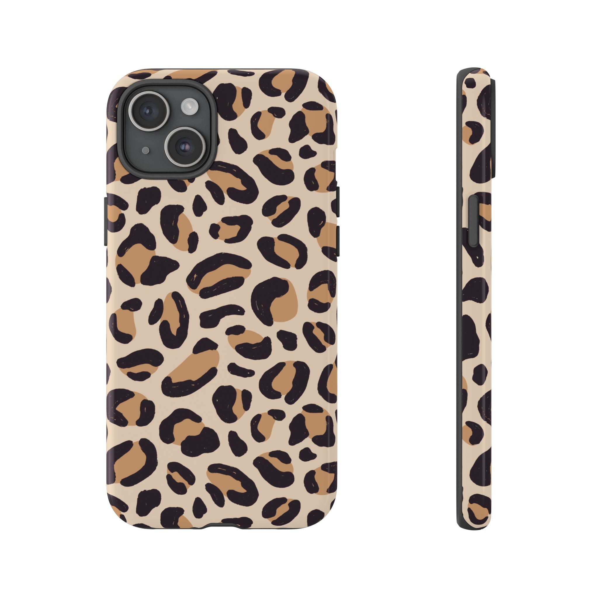 Leopard Print Tough Phone Case — Stylish Protective Phone Cover