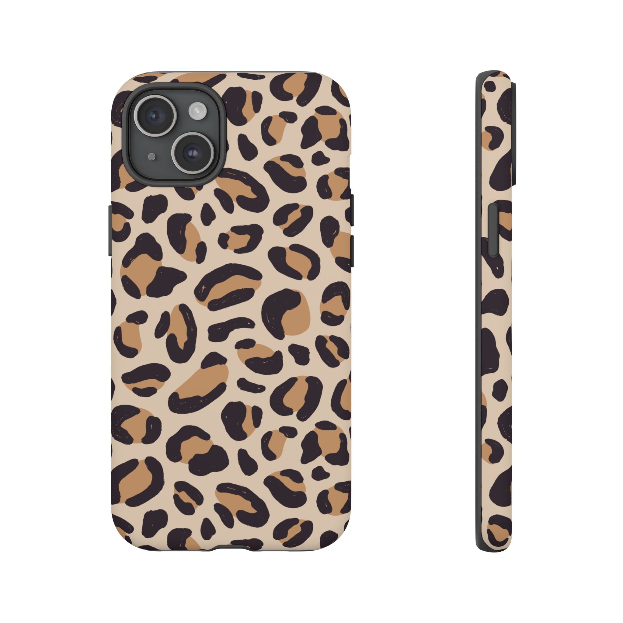 Leopard Print Tough Phone Case — Stylish Protective Phone Cover