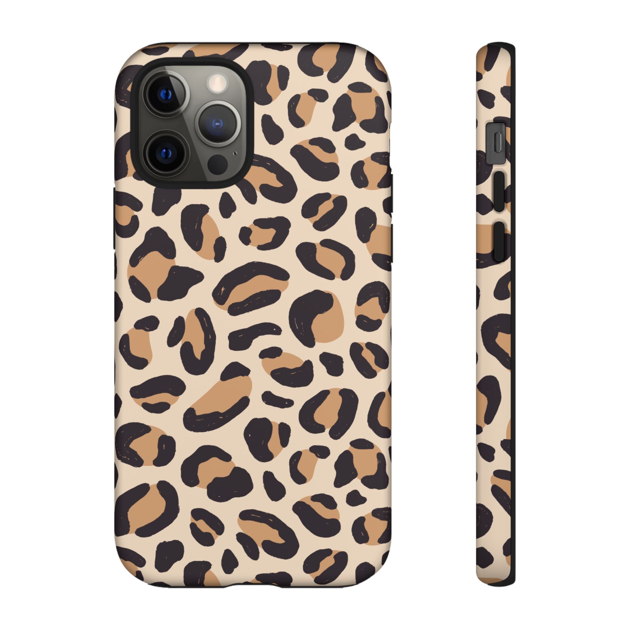 Leopard Print Tough Phone Case — Stylish Protective Phone Cover