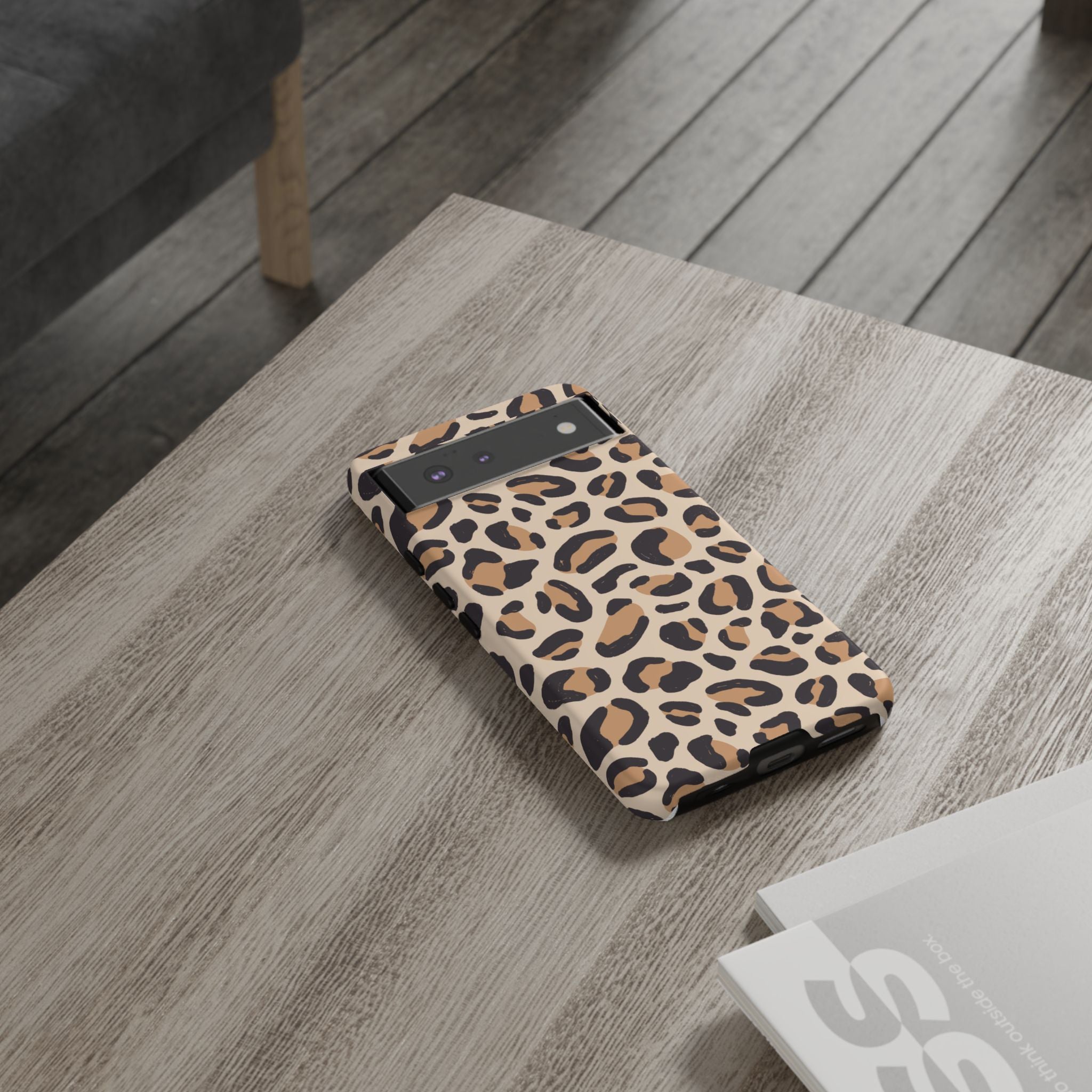 Leopard Print Tough Phone Case — Stylish Protective Phone Cover