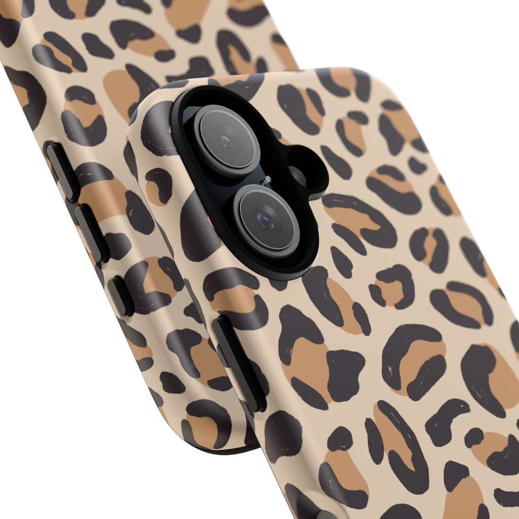 Leopard Print Tough Phone Case — Stylish Protective Phone Cover