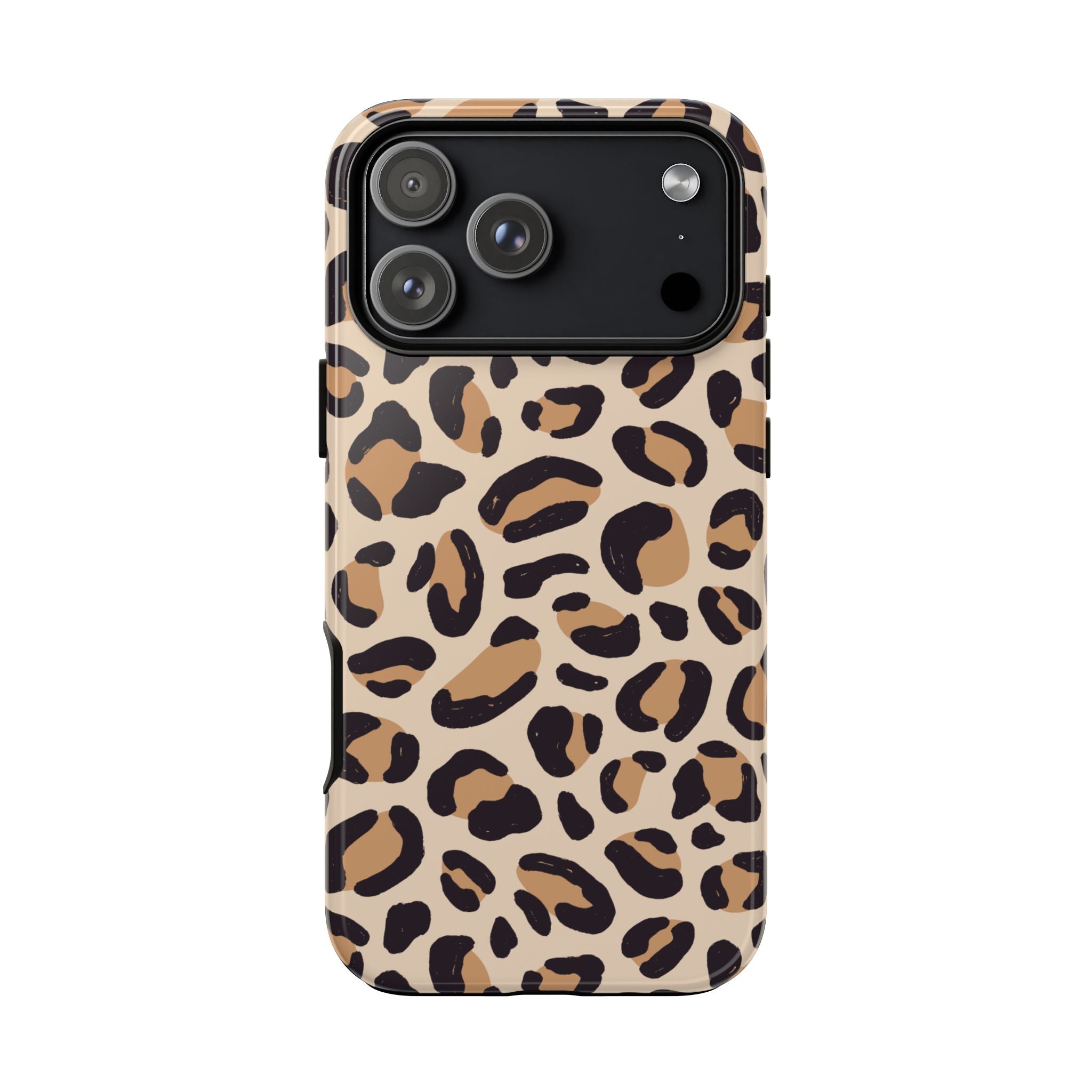 Leopard Print Tough Phone Case — Stylish Protective Phone Cover