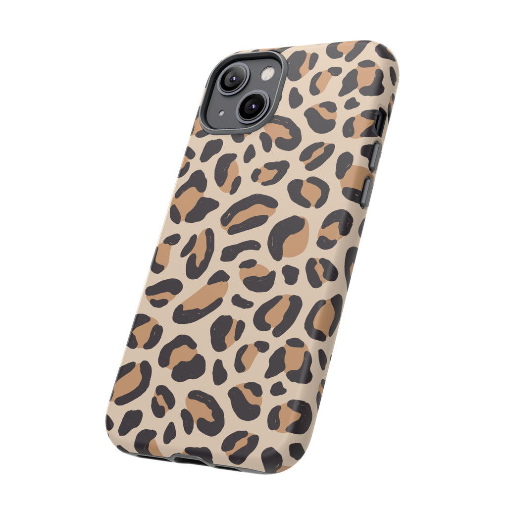Leopard Print Tough Phone Case — Stylish Protective Phone Cover