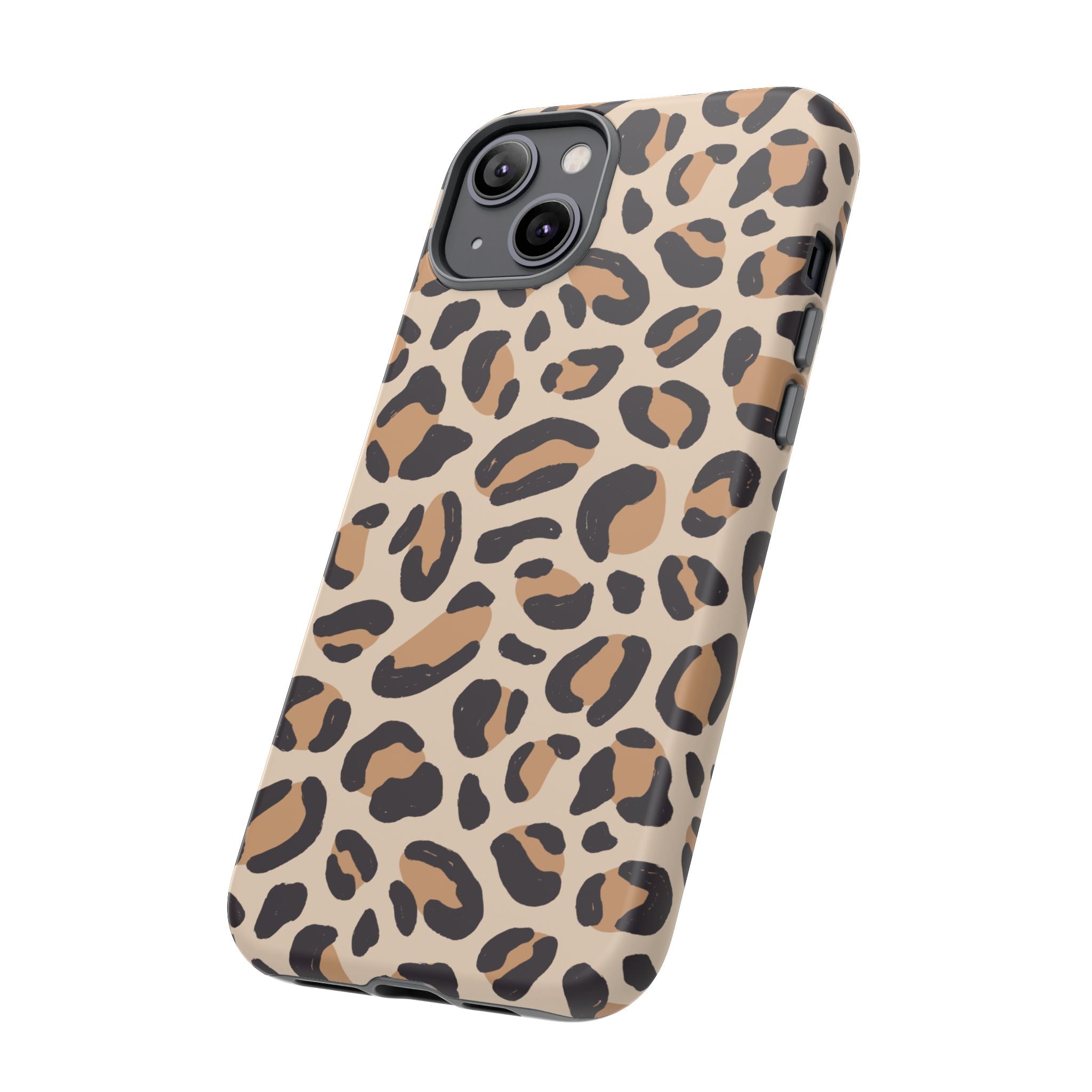 Leopard Print Tough Phone Case — Stylish Protective Phone Cover