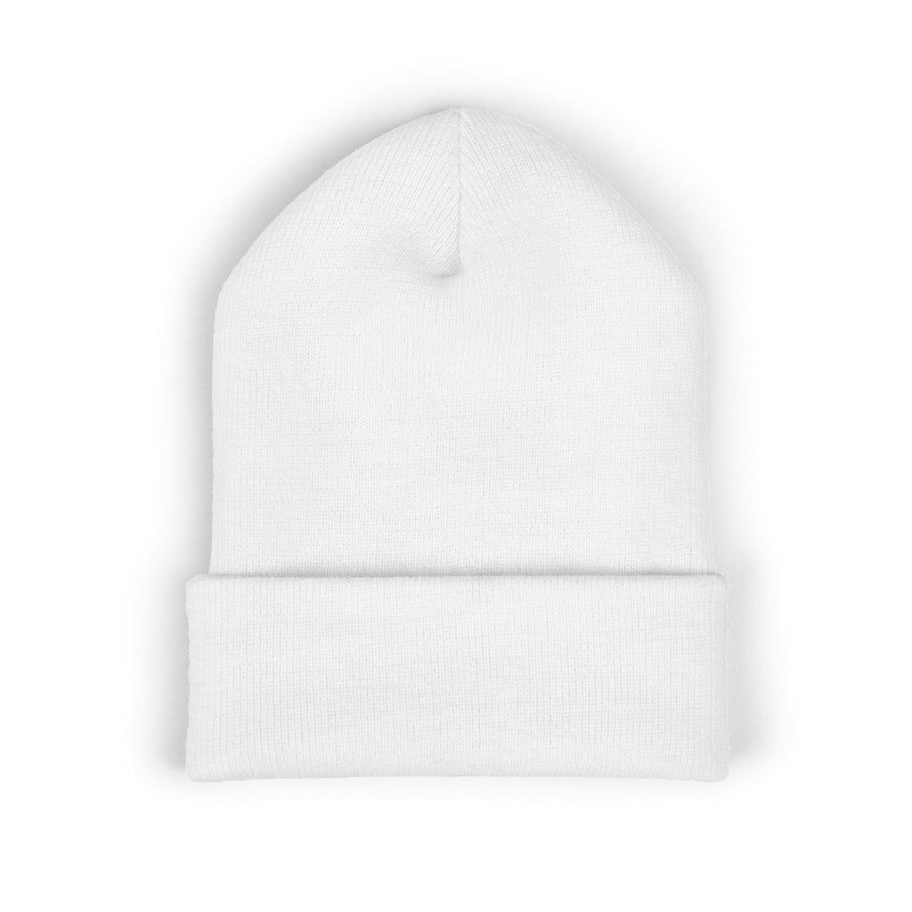 Embroidered "Push Your Limits" Cuffed Beanie — Cozy Athletic Knit Hat