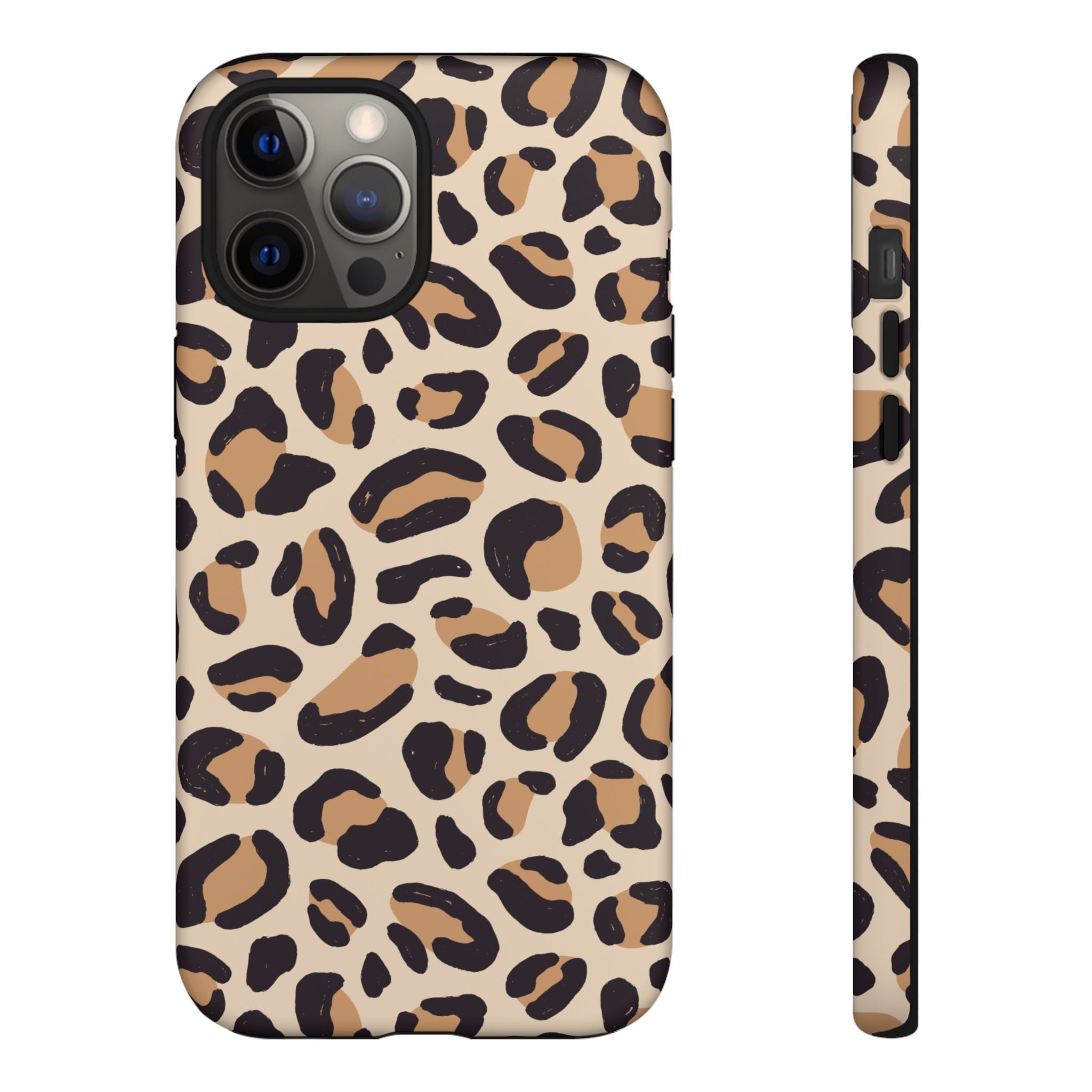 Leopard Print Tough Phone Case — Stylish Protective Phone Cover