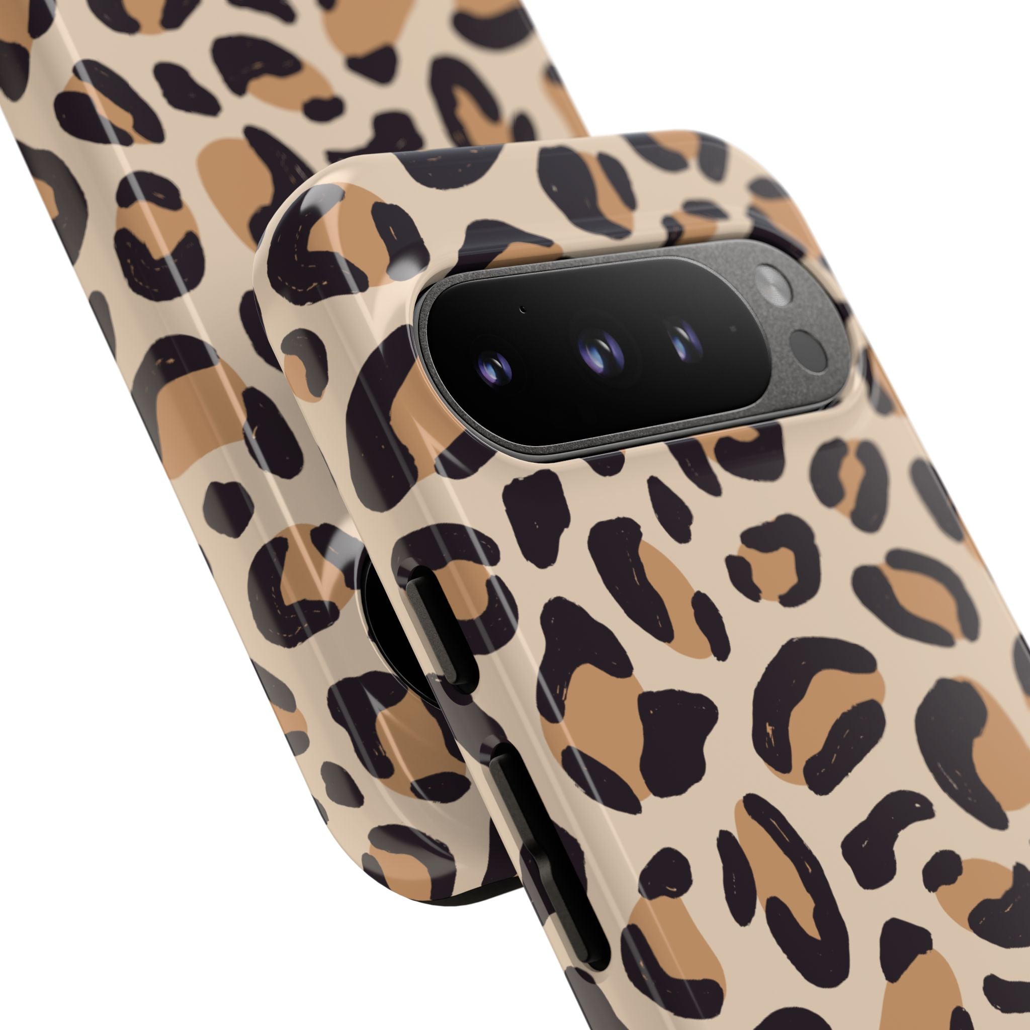 Leopard Print Tough Phone Case — Stylish Protective Phone Cover